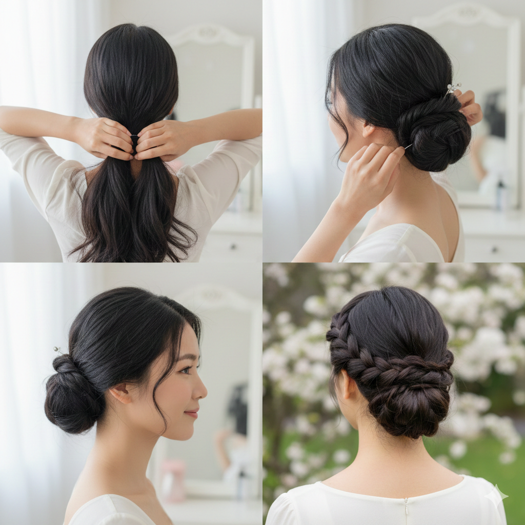 Close-up of thick, healthy black hair after successful restoration therapy