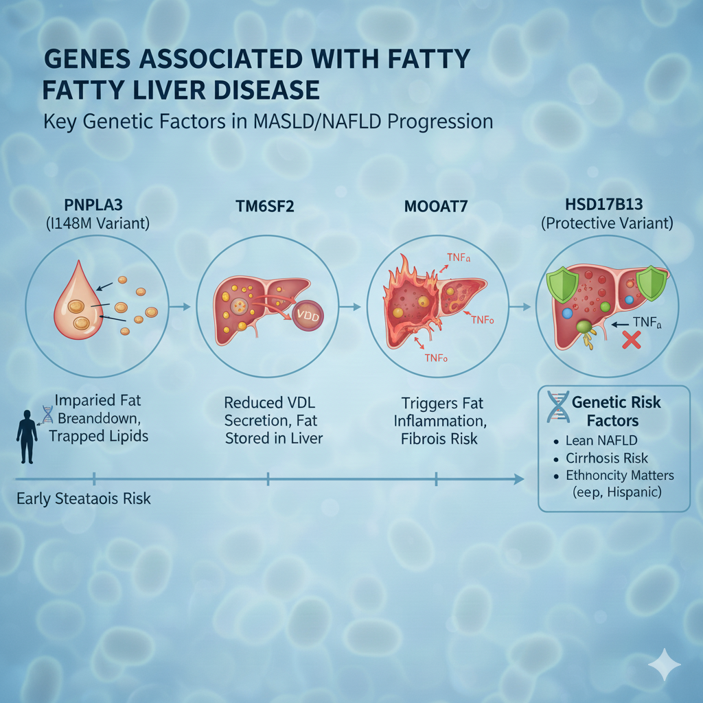 Genes associated with non-alcoholic fatty liver disease