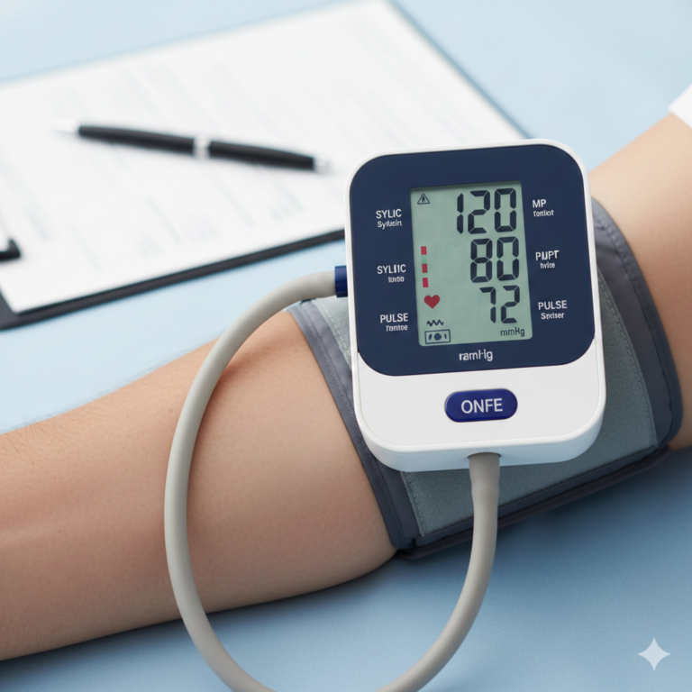 Blood pressure measurement using a digital blood pressure monitor