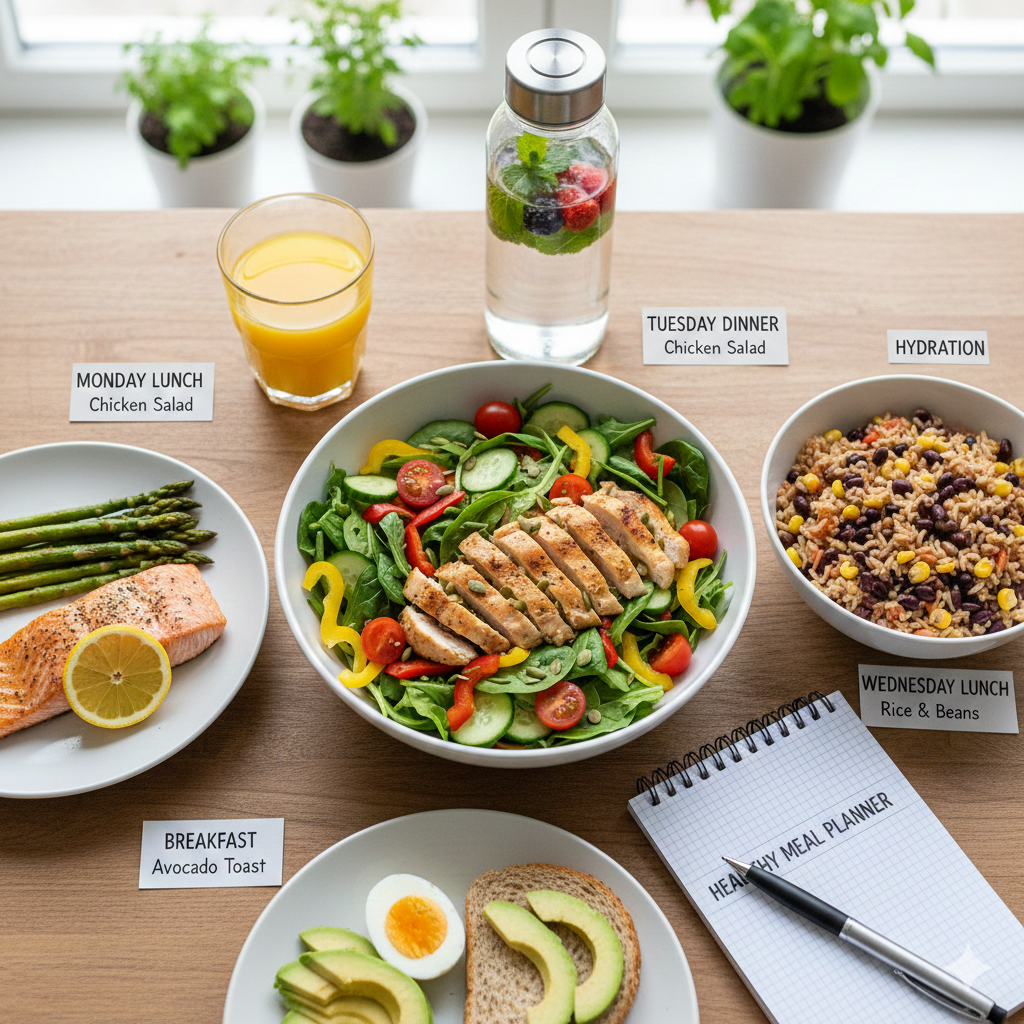 Healthy diet plan for busy people with active lifestyle