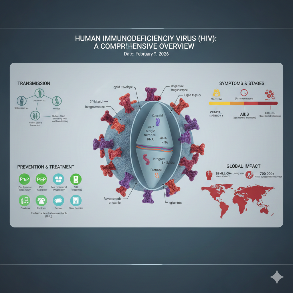 Diagram showing HIV attaching to and entering a CD4 T cell during the infection process
