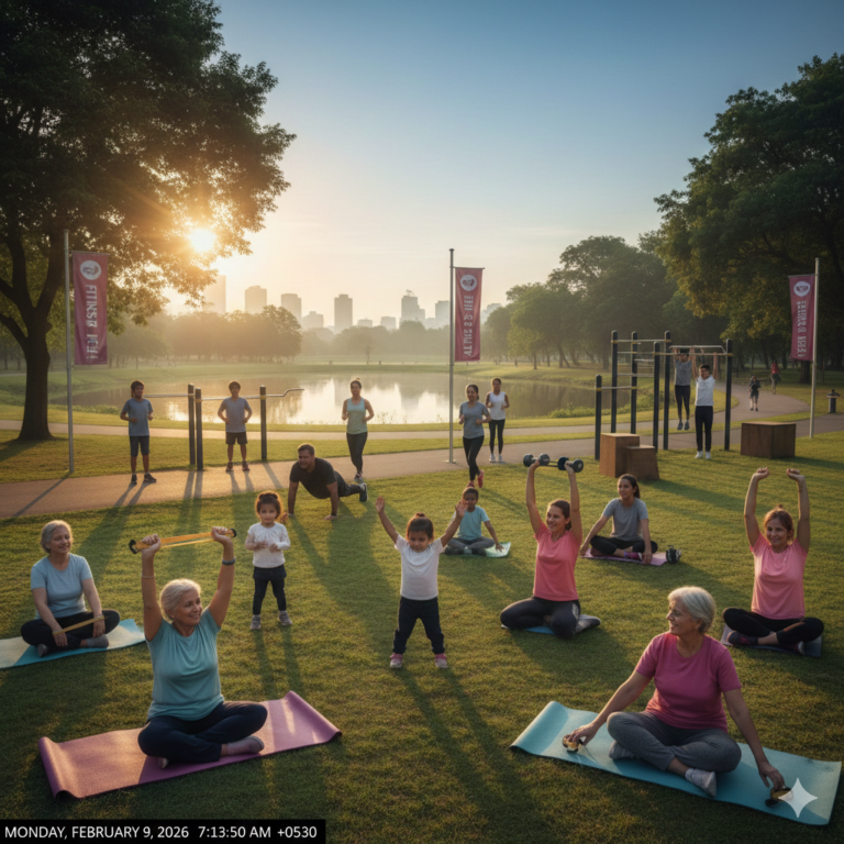 Exercise Routines for All Ages: Teenagers and Adults Working Out