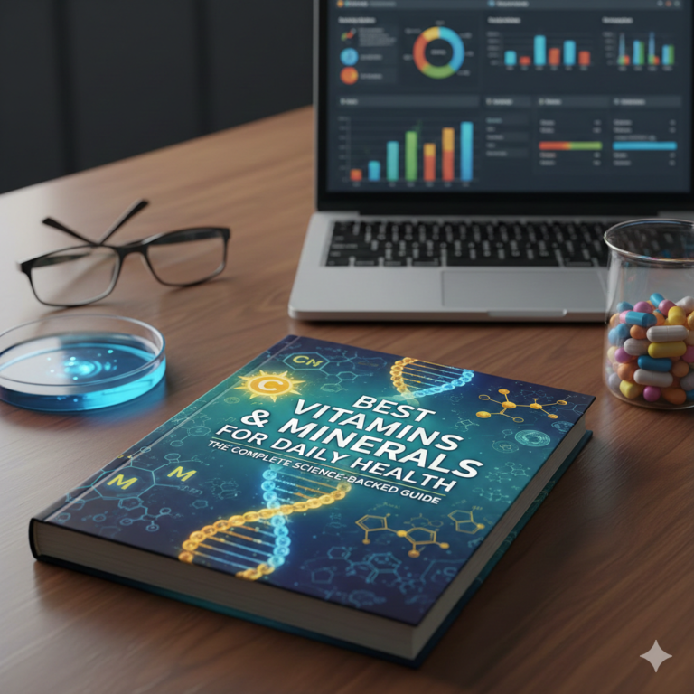 Best Vitamins & Minerals for Daily Health including fruits vegetables nuts and dairy sources